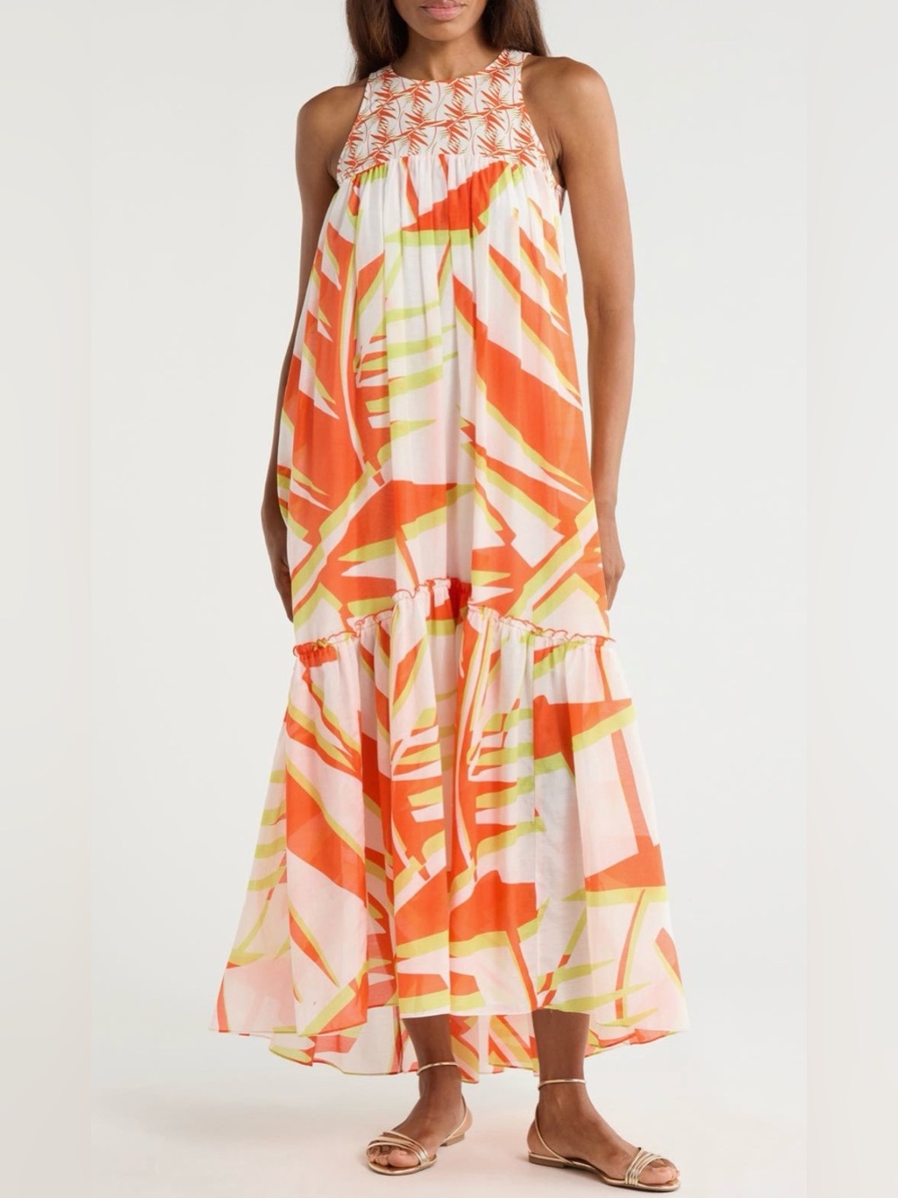 Diane von Furstenberg cotton silk maxi dress